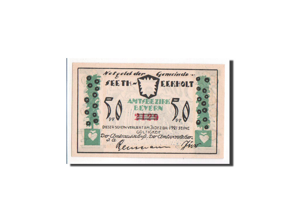 Banknote, Germany, Seeth Eckholt Gemeinde, 50 Pfennig, UNC(65-70), Mehl:1217.1a