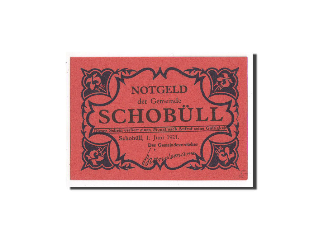 Banknote, Germany, Schobull, 75 Pfennig, 1921, UNC(65-70), Mehl:1194.7