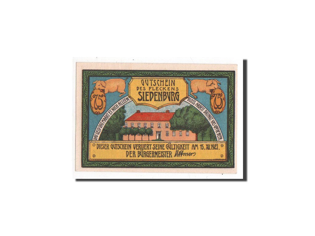 Banknote, Germany, Siedenburg, 75 Pfennig, UNC(65-70), Mehl:1223.1