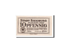 Banknote, Germany, Siegburg, 10 Pfennig, 1921, UNC(65-70), Mehl:1225.1