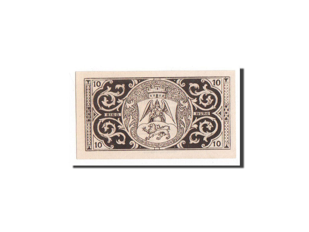 Banknote, Germany, Siegburg, 10 Pfennig, 1921, UNC(65-70), Mehl:1225.1