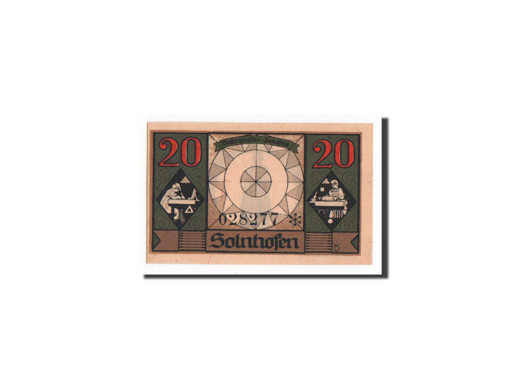 Banknote, Germany, Solnhofen Gemeinde, 20 Pfennig, 1921, UNC(65-70), Mehl:1236.1