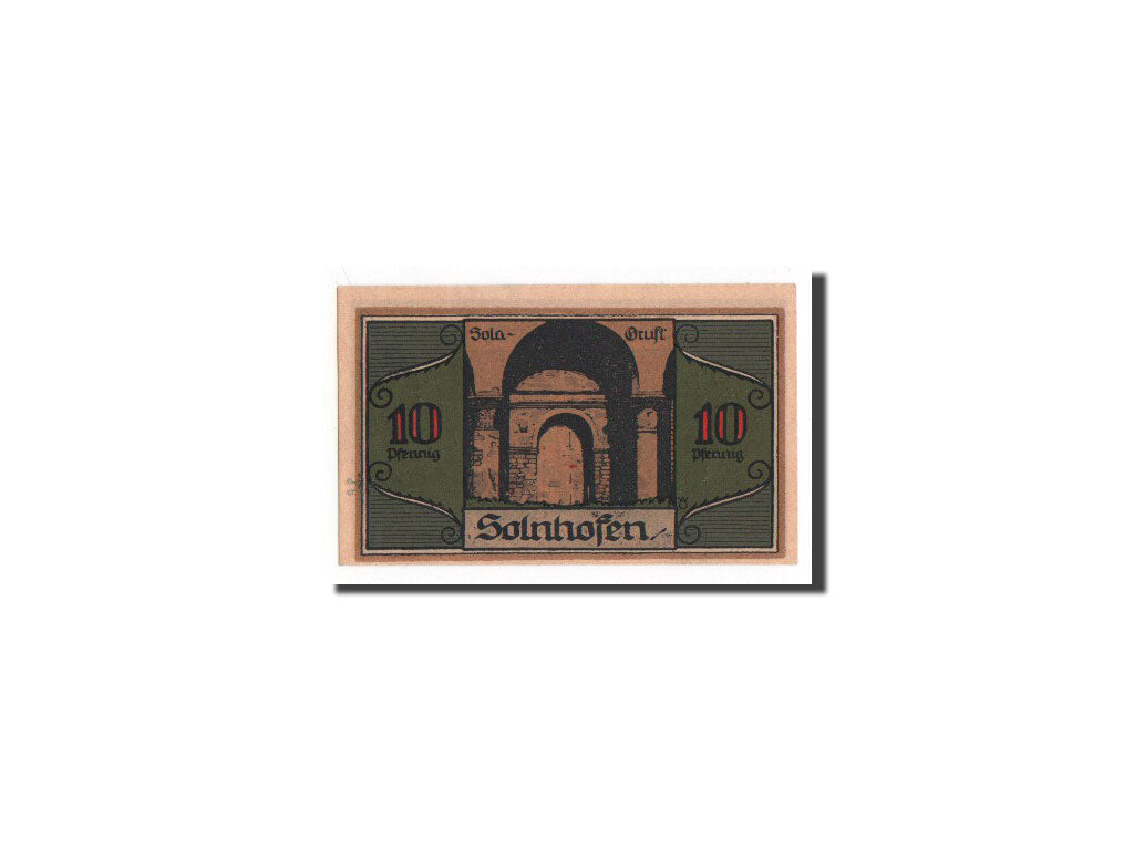 Banknote, Germany, Solnhofen Gemeinde, 10 Pfennig, 1921, UNC(65-70), Mehl:1236.1