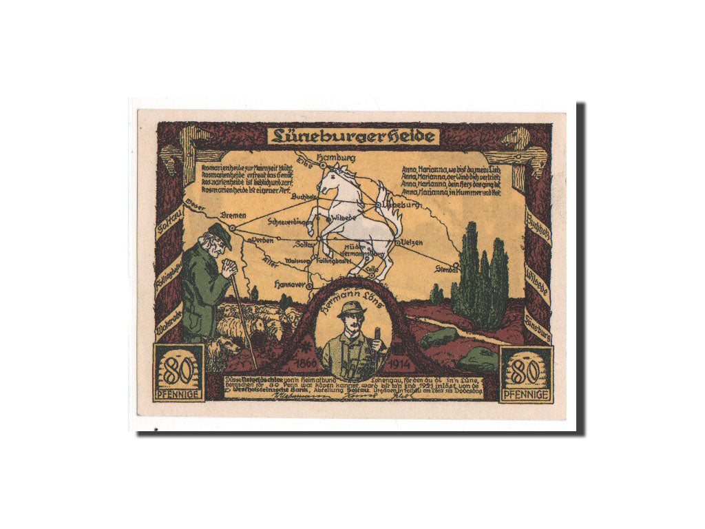 Banknote, Germany, Soltau Hannover, 80 Pfennig, UNC(65-70), Mehl:1238.1