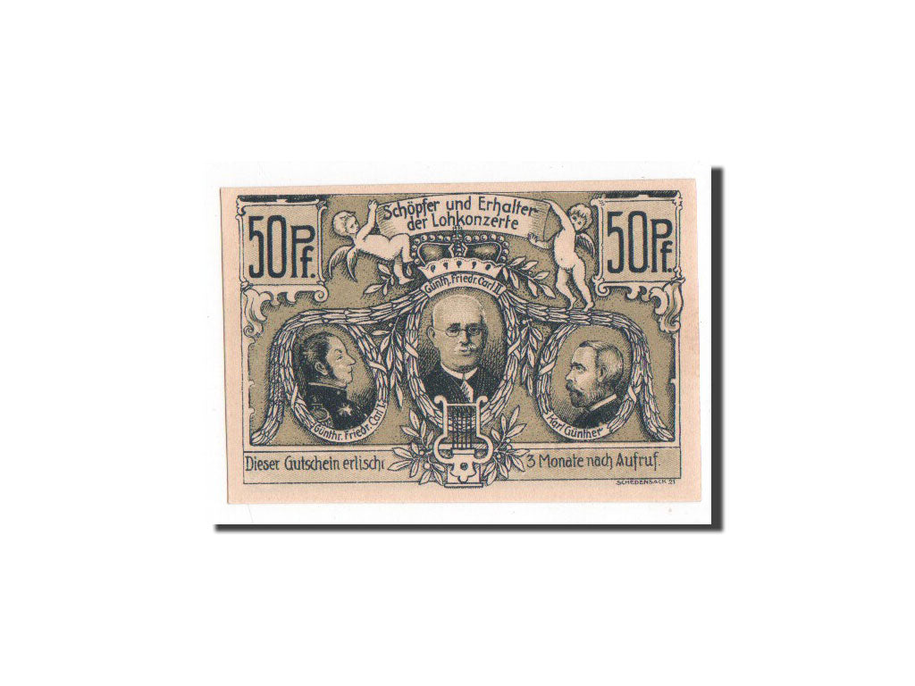 Banconote, Germania, Sondershausen, 50 Pfennig, 1921, FDS, Mehl:1241.4a