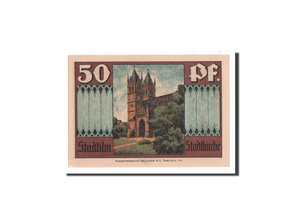 Banknote, Germany, Stadtilm, 50 Pfennig, 1921, UNC(65-70), Mehl:1250.1a