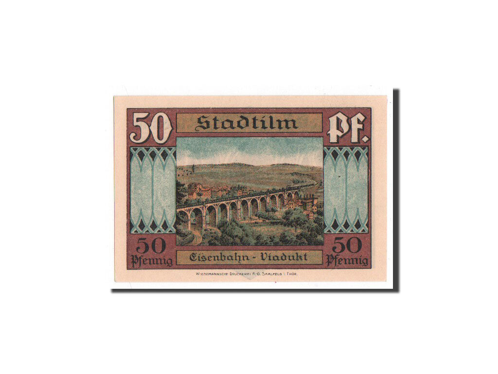Banknote, Germany, Stadtilm, 50 Pfennig, 1921, UNC(65-70), Mehl:1250.1a