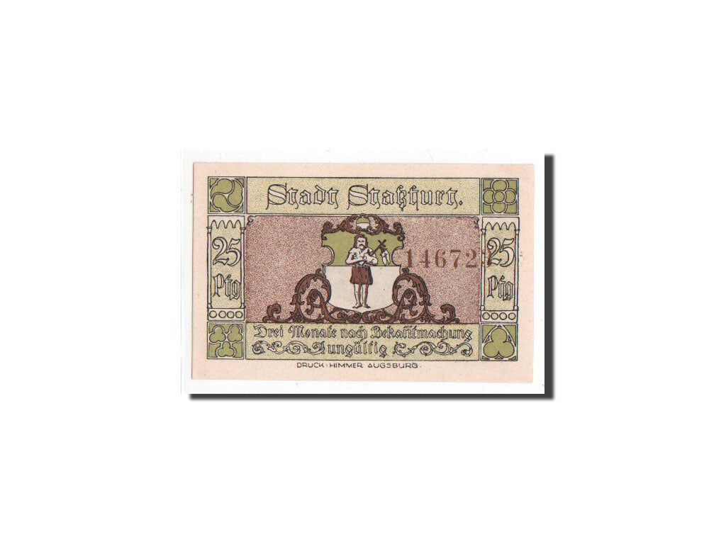 Banknote, Germany, Stassfurt, 25 Pfennig, 1921, UNC(65-70), Mehl:1256.1a