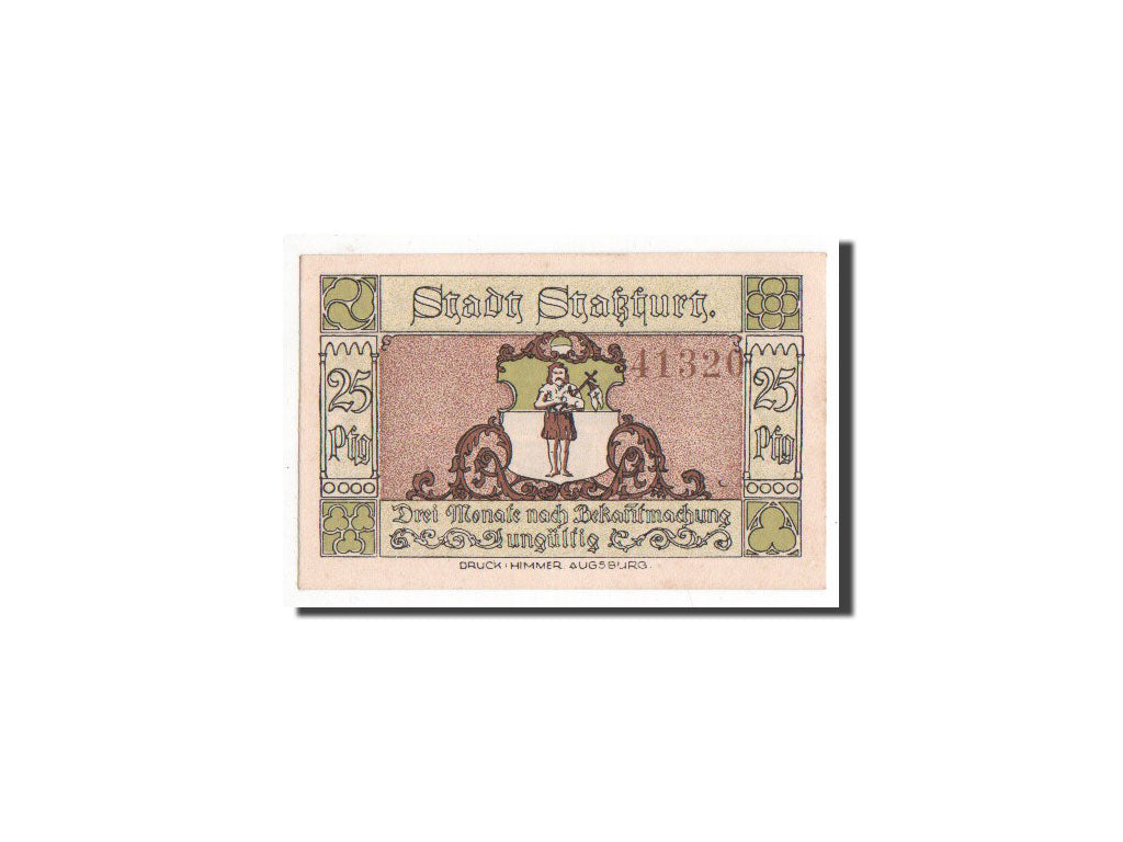 Banknote, Germany, Stassfurt, 25 Pfennig, 1921, UNC(65-70), Mehl:1256.1a