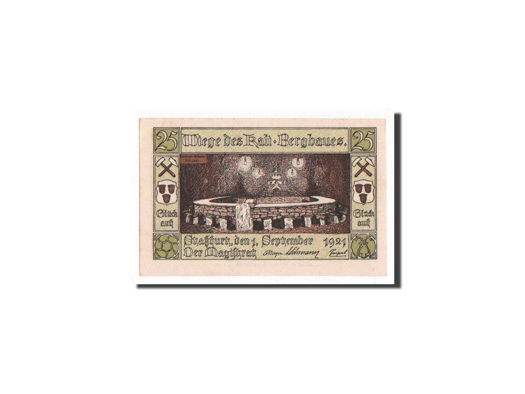 Banknote, Germany, Stassfurt, 25 Pfennig, 1921, UNC(65-70), Mehl:1256.1a