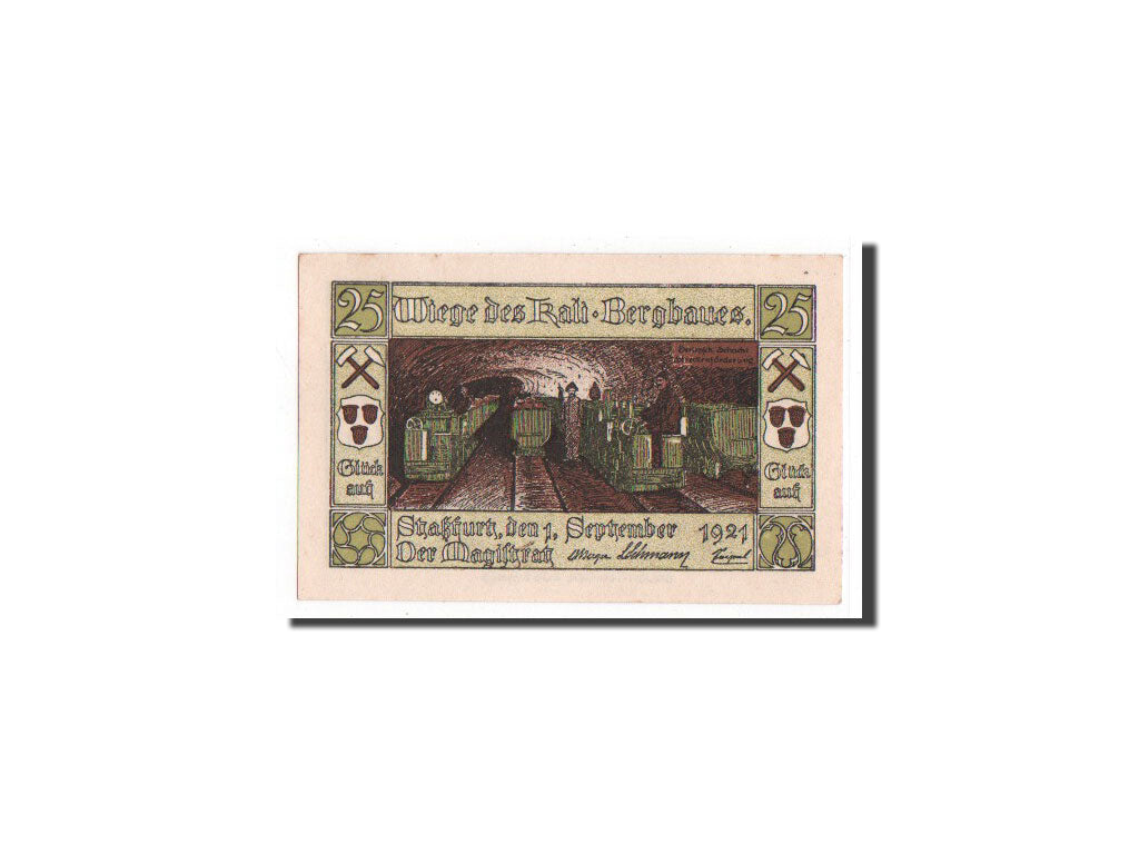 Banknote, Germany, Stassfurt, 25 Pfennig, 1921, UNC(65-70), Mehl:1256.1a