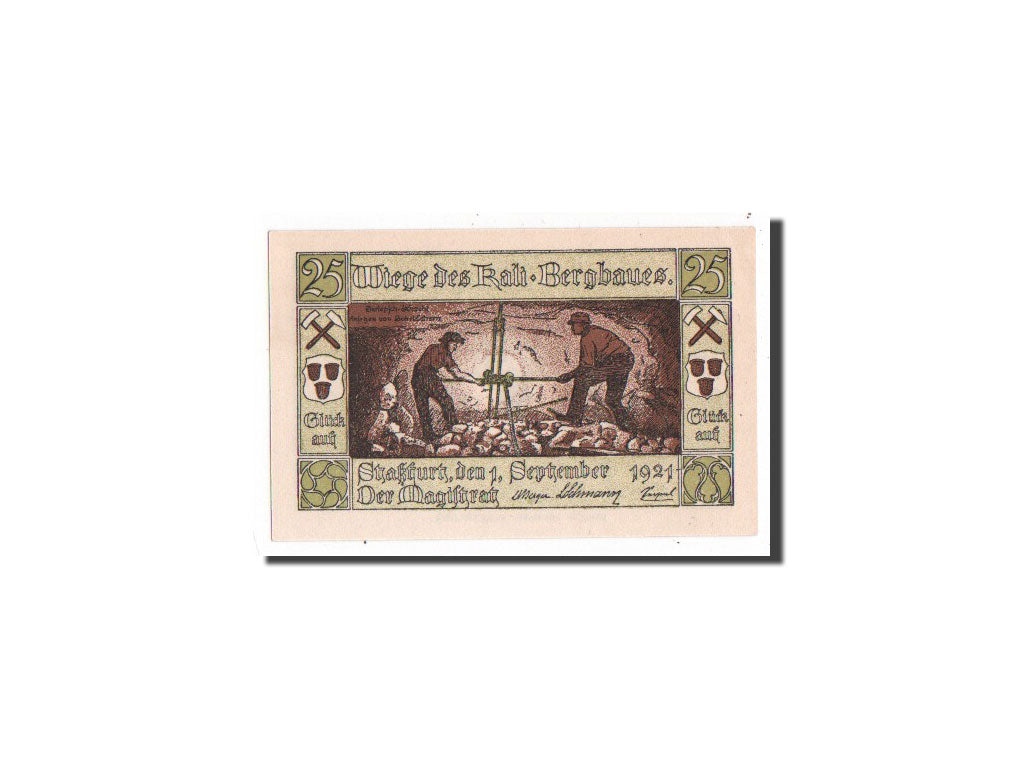 Banknote, Germany, Stassfurt, 25 Pfennig, 1921, UNC(65-70), Mehl:1256.1a