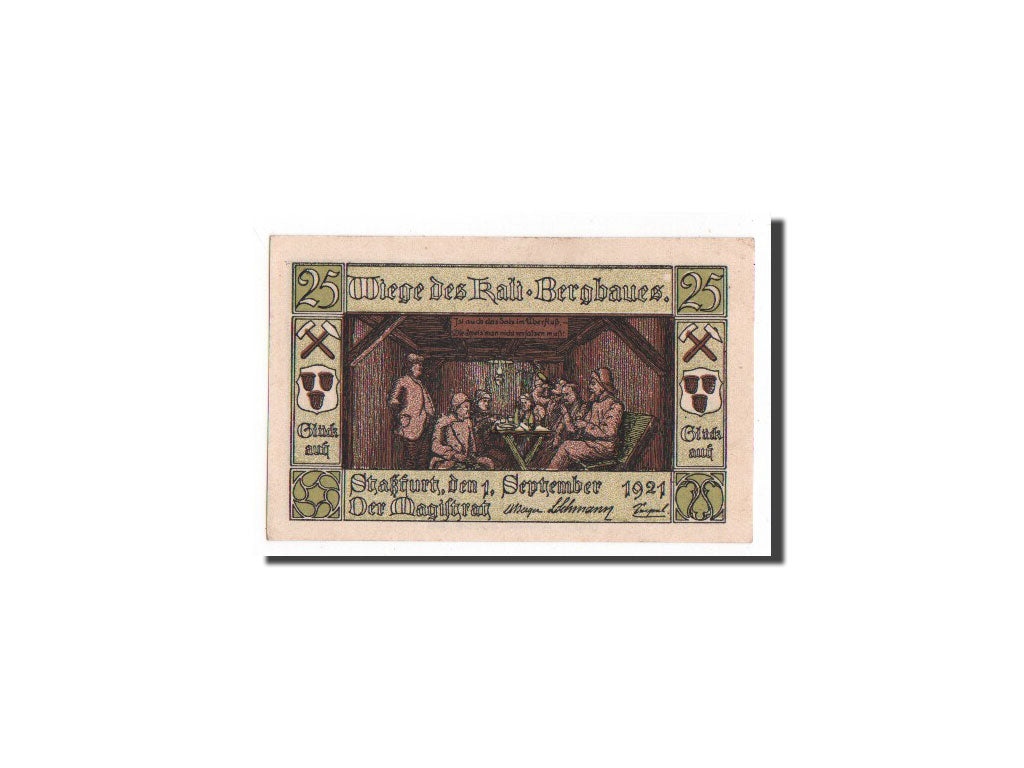Banknote, Germany, Stassfurt, 25 Pfennig, 1921, UNC(65-70), Mehl:1256.1a