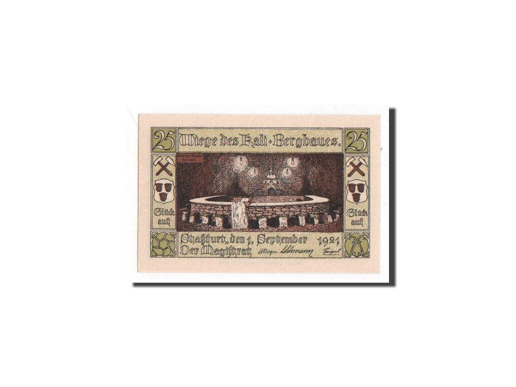 Banknote, Germany, Stassfurt, 25 Pfennig, 1921, UNC(65-70), Mehl:1256.1a