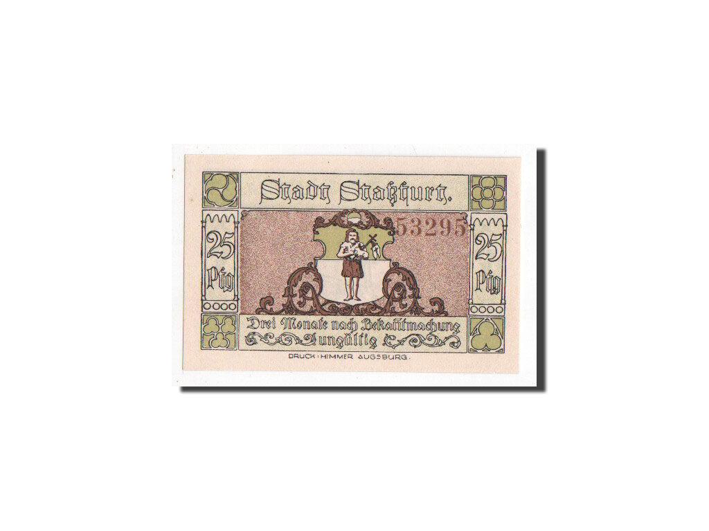 Banknote, Germany, Stassfurt, 25 Pfennig, 1921, UNC(65-70), Mehl:1256.1a