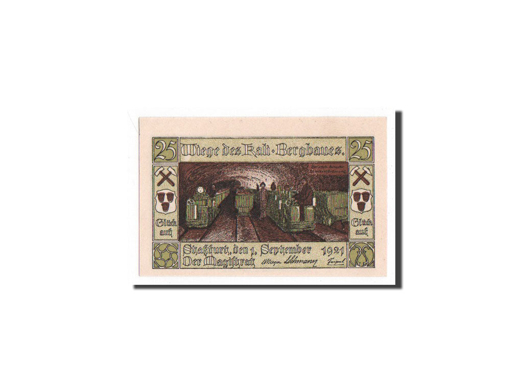 Banknote, Germany, Stassfurt, 25 Pfennig, 1921, UNC(65-70), Mehl:1256.1a