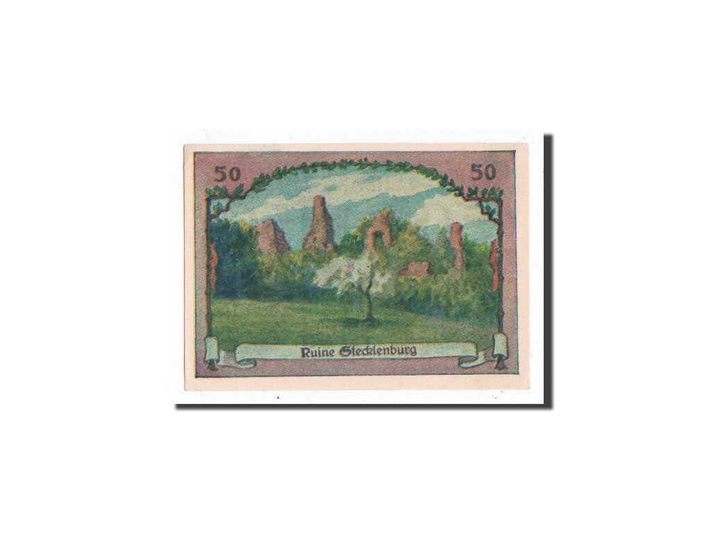 Banknote, Germany, Stecklenberg, 50 Pfennig, 1921, UNC(65-70), Mehl:1258.1a