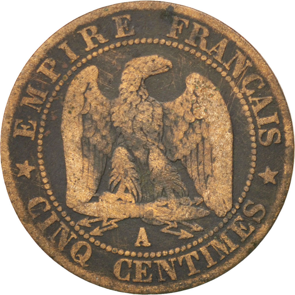 Münze, Frankreich, Napoleon III, Napoléon III, 5 Centimes, 1856, Paris, SGE+