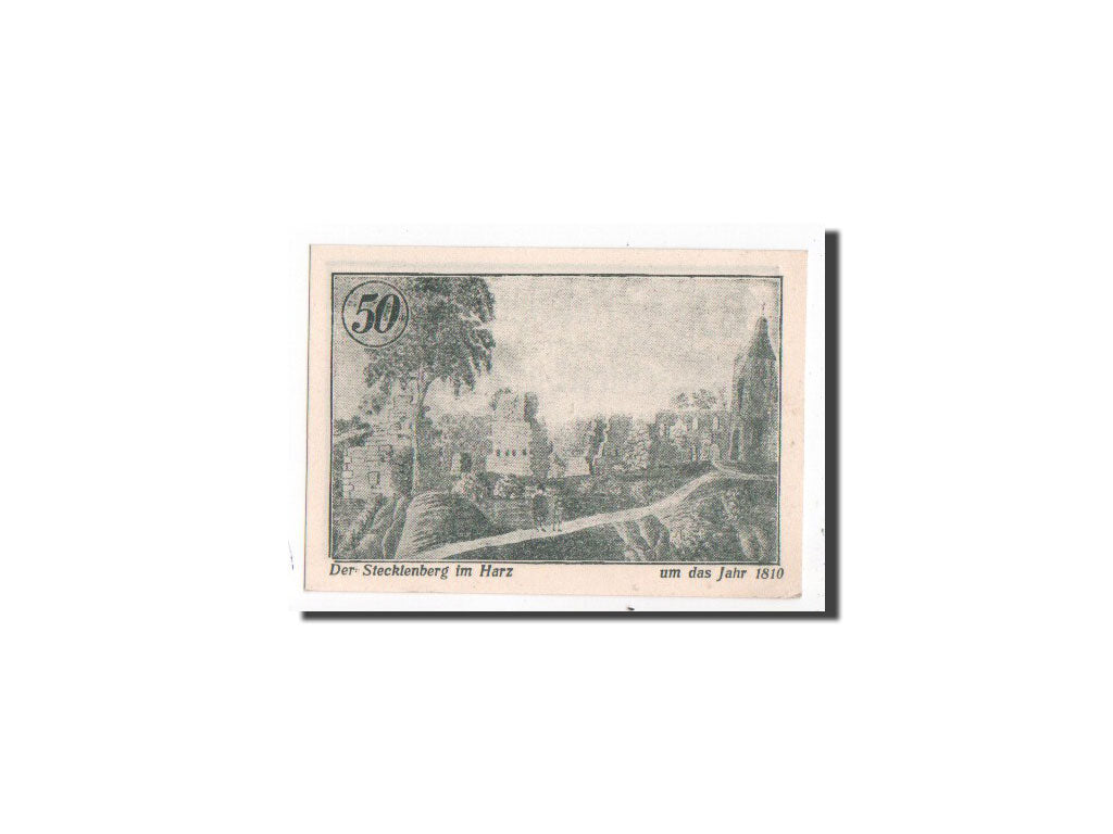 Banknote, Germany, Stecklenberg, 50 Pfennig, 1921, 1921-09-01, UNC(65-70)