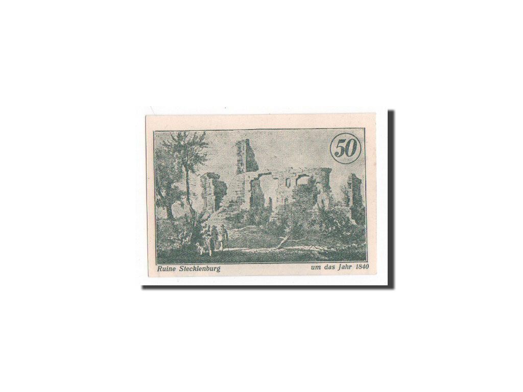 Banknote, Germany, Stecklenberg, 50 Pfennig, 1921, 1921-09-01, UNC(65-70)