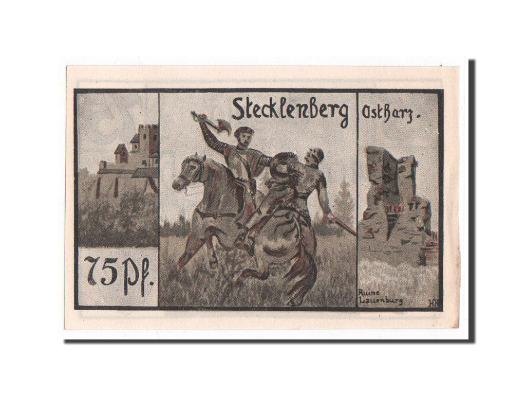 Banknote, Germany, Stecklenberg, 75 Pfennig, 1921, 1921-09-01, UNC(65-70)