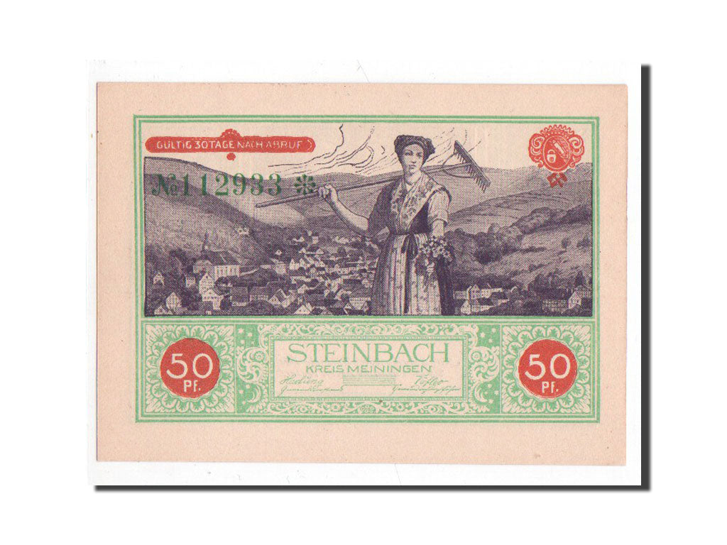 Banknote, Germany, Sachsen-Meiningen, 50 Pfennig, UNC(65-70), Mehl:1261.1a
