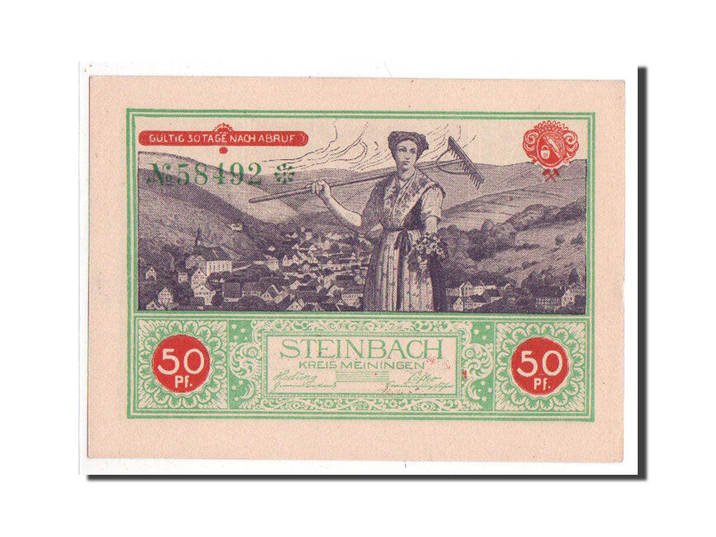 Banknote, Germany, Sachsen-Meiningen, 50 Pfennig, UNC(65-70), Mehl:1261.1a