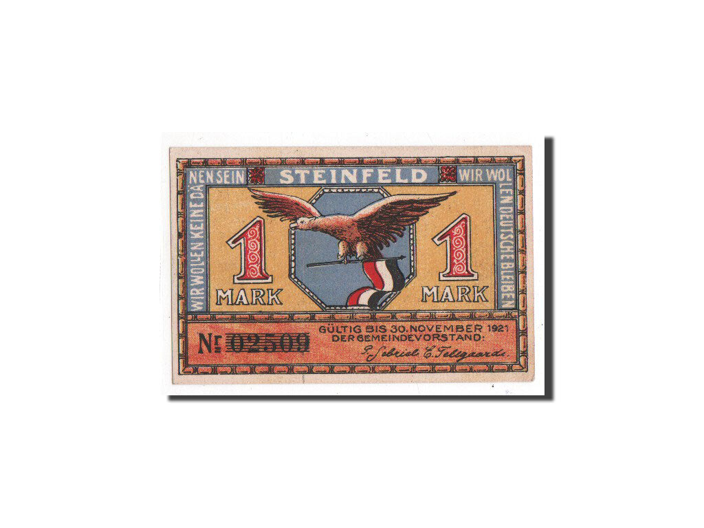 Banknote, Germany, Schleswig-Holstein, 1 Mark, 1921, UNC(65-70), Mehl:1262.4