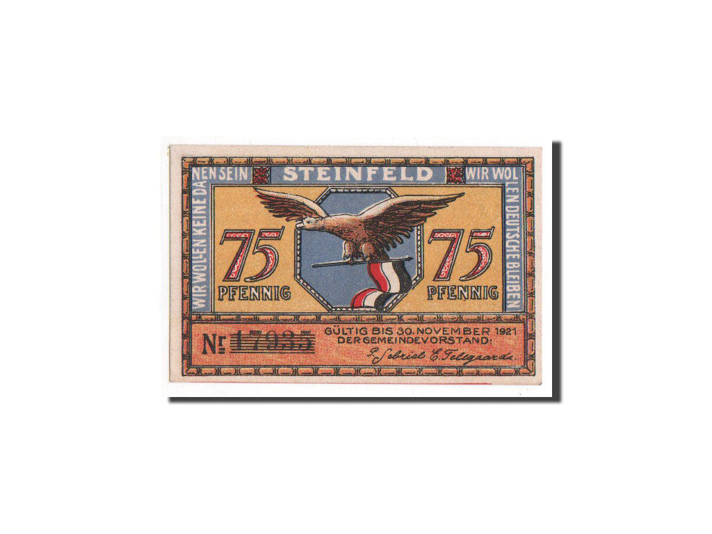 Banknote, Germany, Schleswig-Holstein, 75 Pfennig, UNC(65-70), Mehl:1262.6