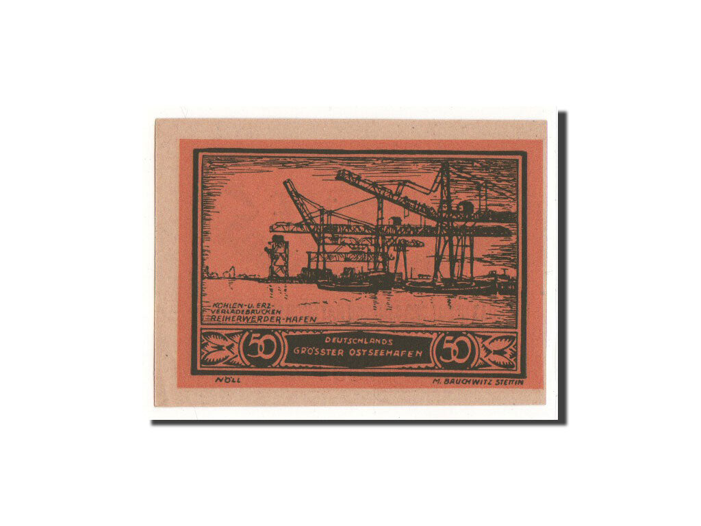 Banknote, Germany, Stettin Stadt, 50 Pfennig, 1922, 1922-01-01, UNC(65-70)