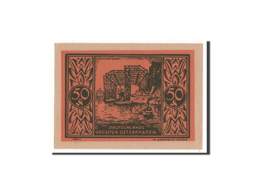 Banknote, Germany, Stettin Stadt, 50 Pfennig, 1922, 1922-01-01, UNC(65-70)
