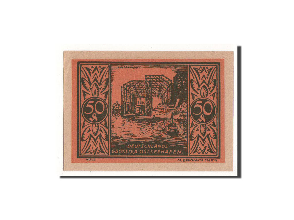 Banknote, Germany, Stettin Stadt, 50 Pfennig, 1922, 1922-01-01, UNC(65-70)