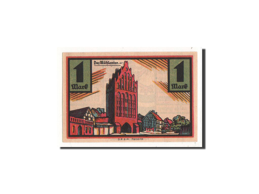 Banknote, Germany, Stolp, 1 Mark, O.D, N.D, UNC(65-70), Mehl:1275.1a