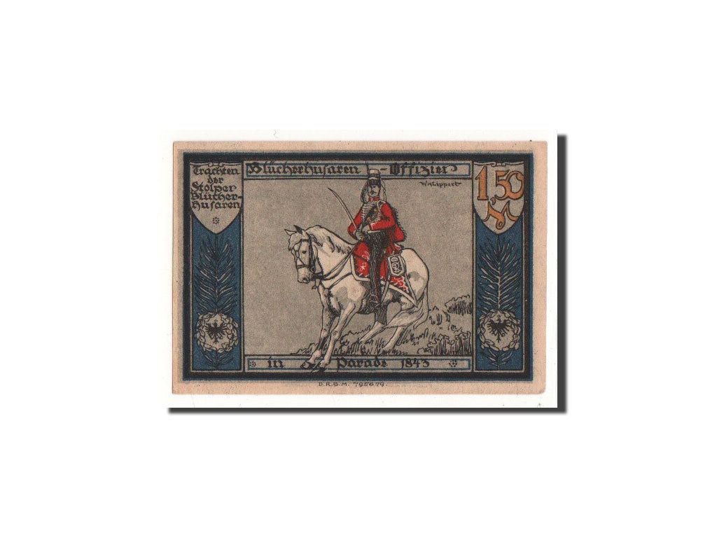 Banknote, Germany, Stolp, 1.5 Mark, O.D, Undated, UNC(65-70), Mehl:1275.3a