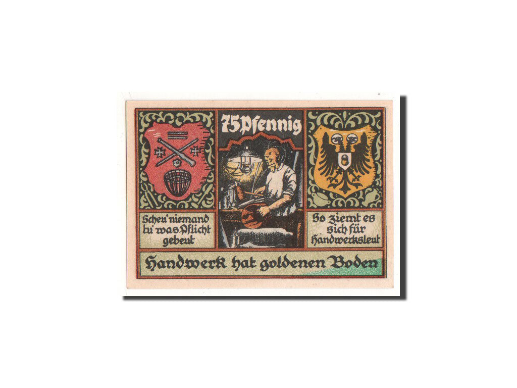 Banknote, Germany, Stolzenau a.d Weser, 75 Pfennig, 1921, 1921-11-15
