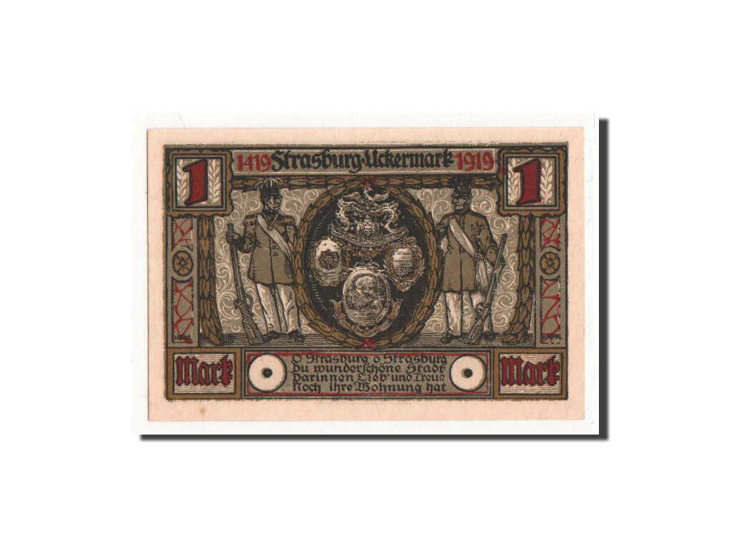 Banknote, Germany, Strasburg i Uckermark, 1 Mark, 1921, N.D, UNC(65-70)