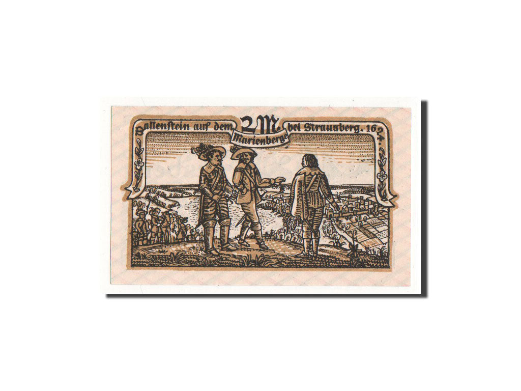 Banknote, Germany, Strausberg, 2 Mark, 1921, 1921-09-01, UNC(65-70), Mehl:1281.1