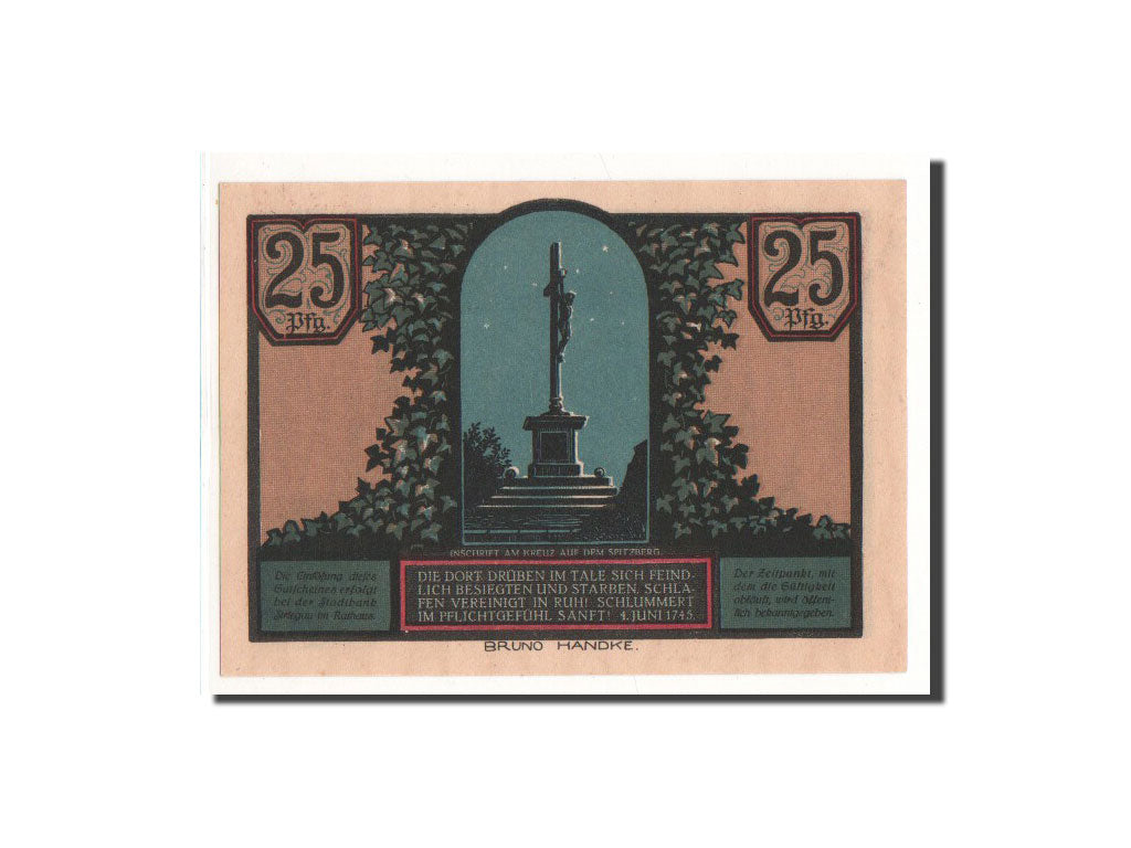 Banknote, Germany, Striegau, 25 Pfennig, 1921, Undated, UNC(65-70), Mehl:1284.1