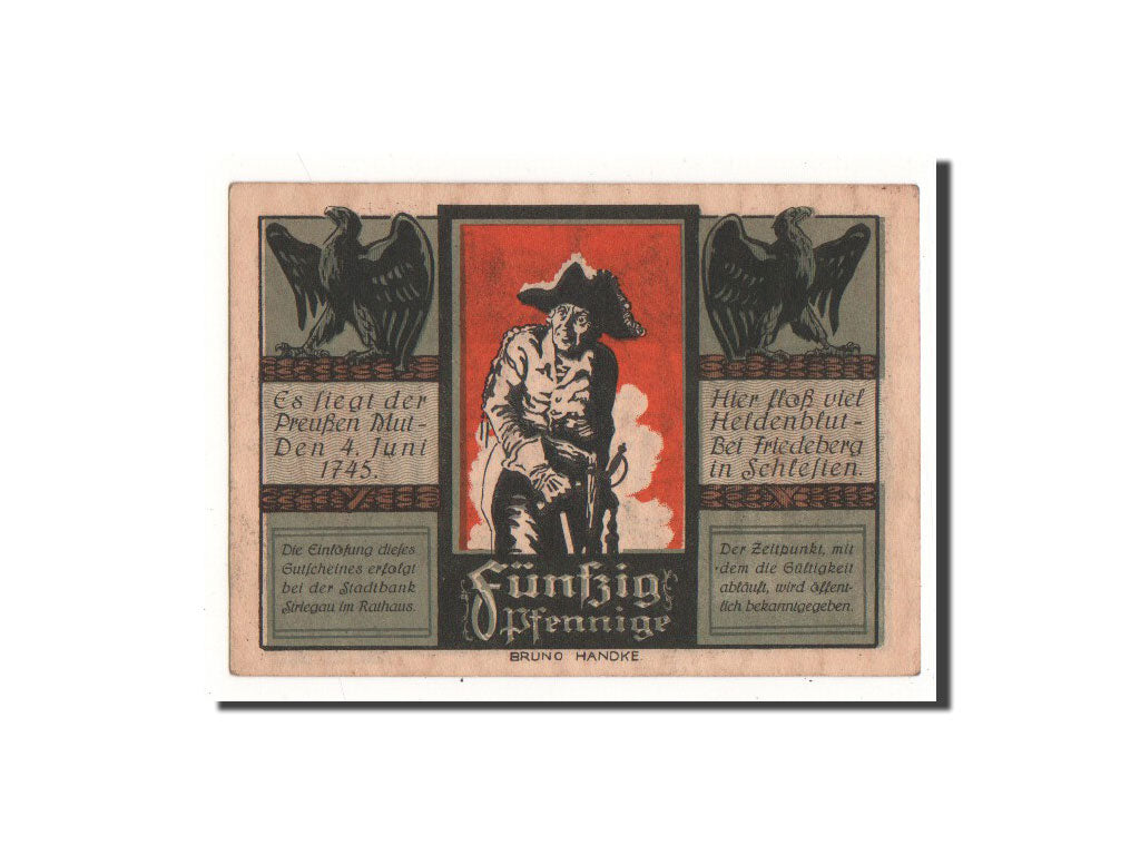 Banknote, Germany, Striegau, 50 Pfennig, 1921, Undated, UNC(64), Mehl:1284.1