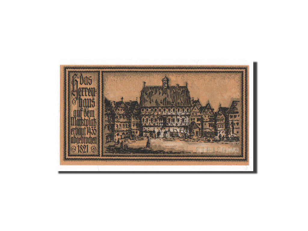 Banknote, Germany, Stuttgart Stadt, 50 Pfennig, 1922, 1922-03-21, UNC(65-70)
