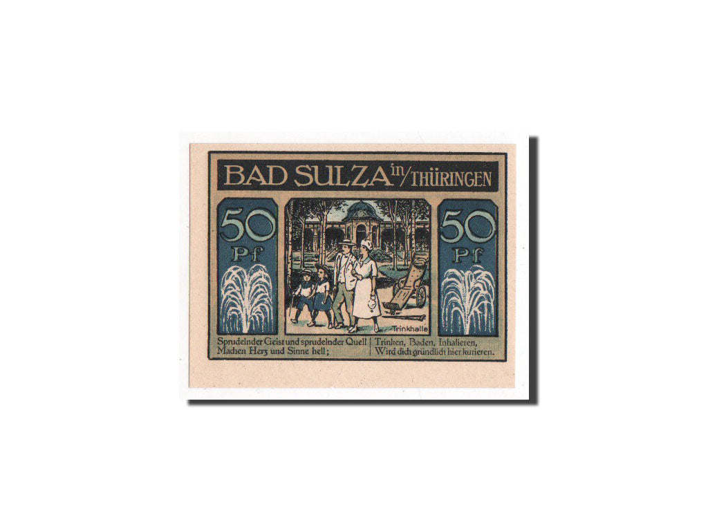 Billet, Allemagne, Sulza, 50 Pfennig, 1921, 1921-07-19, NEUF, Mehl:1304.1a