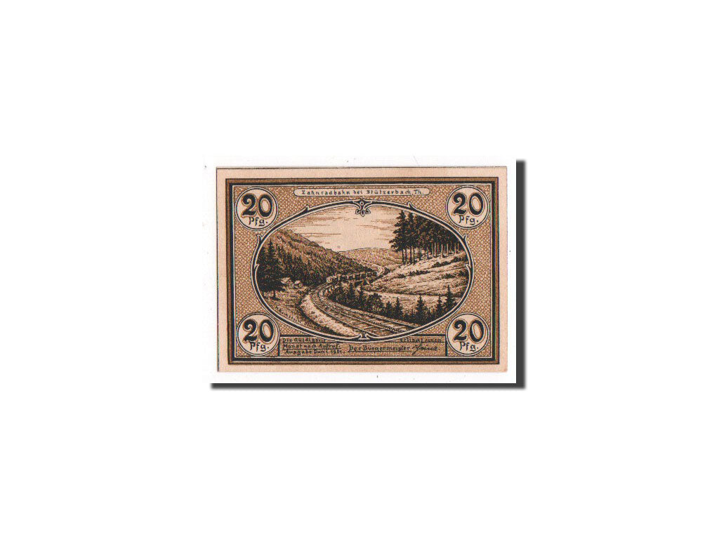 Banknote, Germany, Stützerbach, 20 Pfennig, 1921, UNC(65-70), Mehl:1287.3