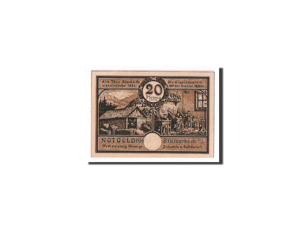 Banknote, Germany, Stützerbach, 20 Pfennig, 1921, UNC(65-70), Mehl:1287.3