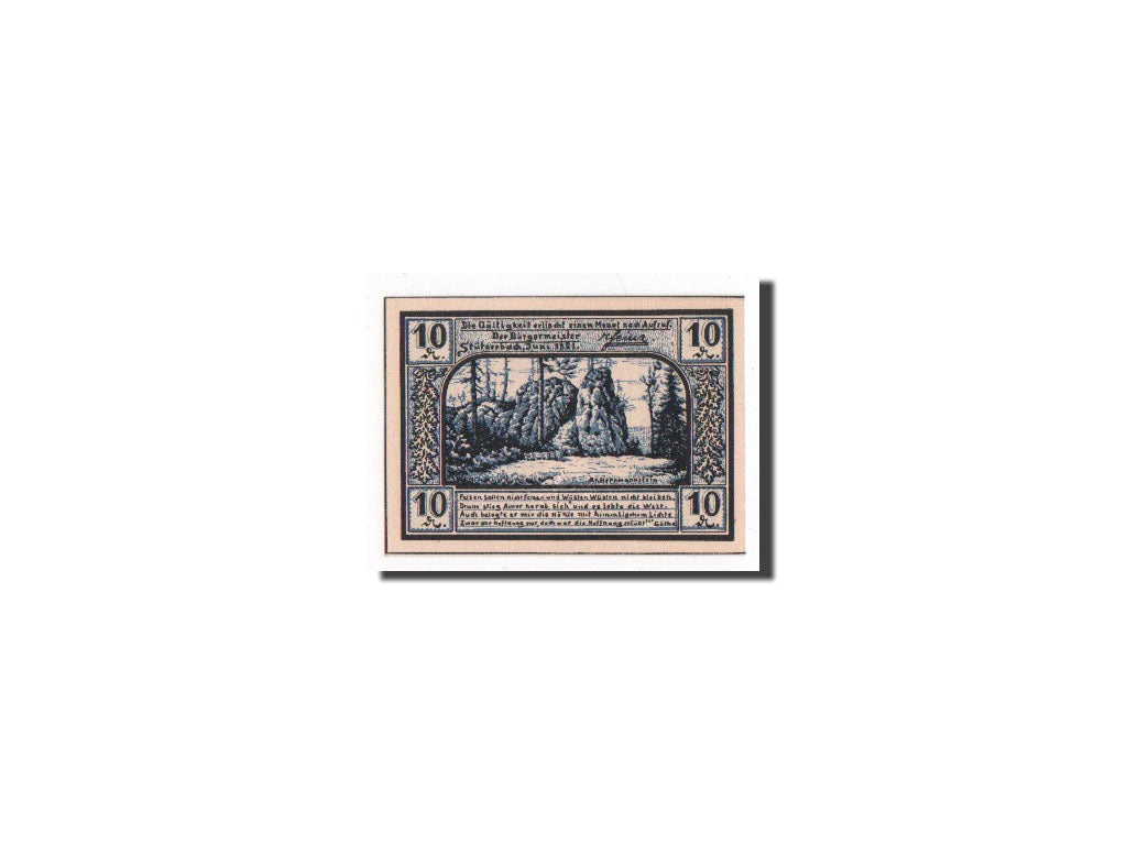 Banknote, Germany, Stützerbach, 10 Pfennig, 1921, UNC(65-70), Mehl:1287.3