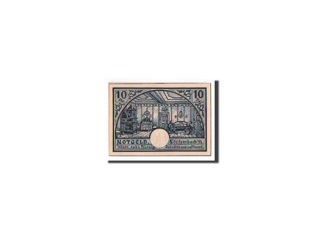 Banknote, Germany, Stützerbach, 10 Pfennig, 1921, UNC(65-70), Mehl:1287.3