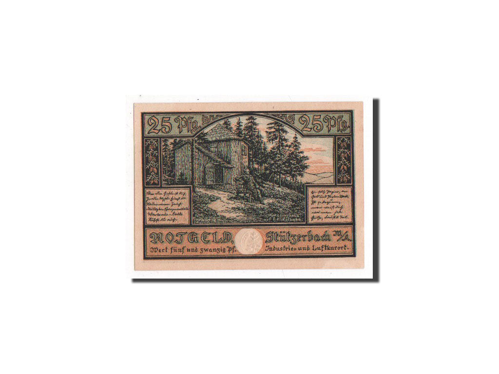 Banknote, Germany, Stützerbach, 25 Pfennig, 1921, UNC(65-70), Mehl:1287.3