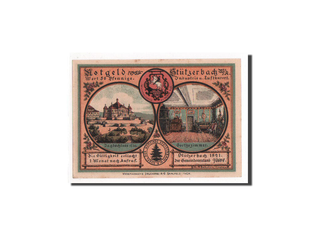Banknote, Germany, Stützerbach, 50 Pfennig, 1921, UNC(65-70), Mehl:1287.1