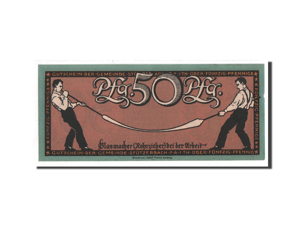 Banknote, Germany, Stützerbach, 50 Pfennig, 1921, UNC(65-70), Mehl:1286.1