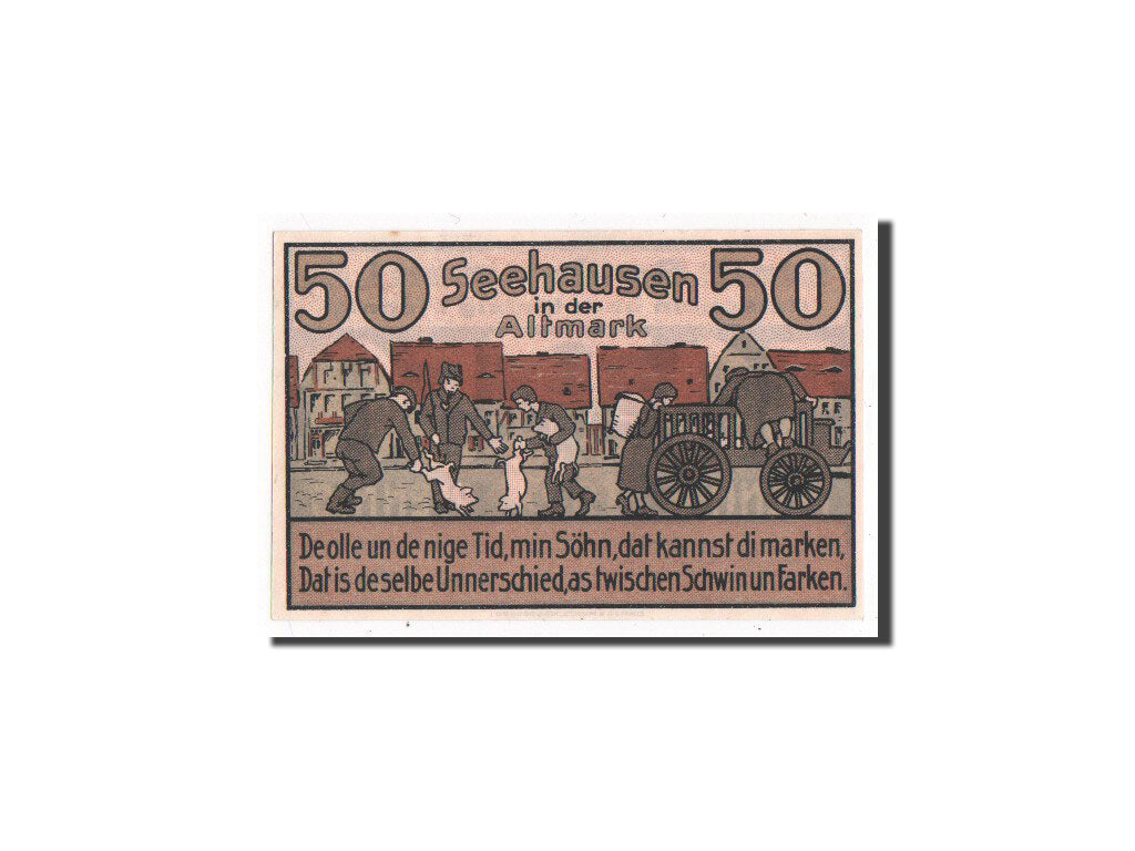 Banknote, Germany, Seehausen i Altmark, 50 Pfennig, 1921, 1921-02-05