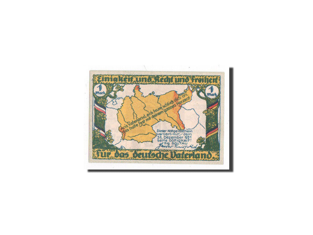 Banknote, Germany, Soltau, 1 Mark, O.D, N.D, UNC(65-70), Mehl:1239.2b